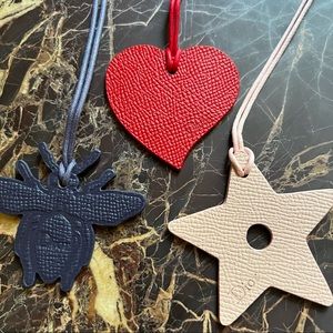 Dior set of 3 mini charms
